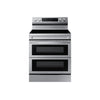 Samsung Stainless Steel 30" Dual Door Electric Freestanding Range with Air Fry (6.3 Cu. Ft.) - NE63A6751SS/AC