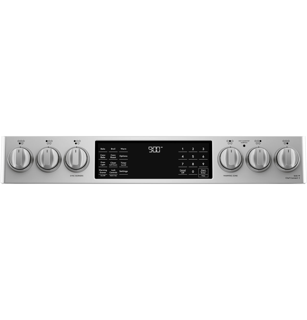 Café™ Stainless Steel 30" Slide-In Front Control Induction and Convection Range with Warming Drawer (5.7 Cu.Ft) - CCHS900P2MS1