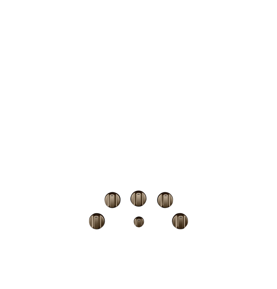 Café™ Brushed Bronze 5-Pieces Electric Cooktop Knobs - CXCE1HKPMBZ