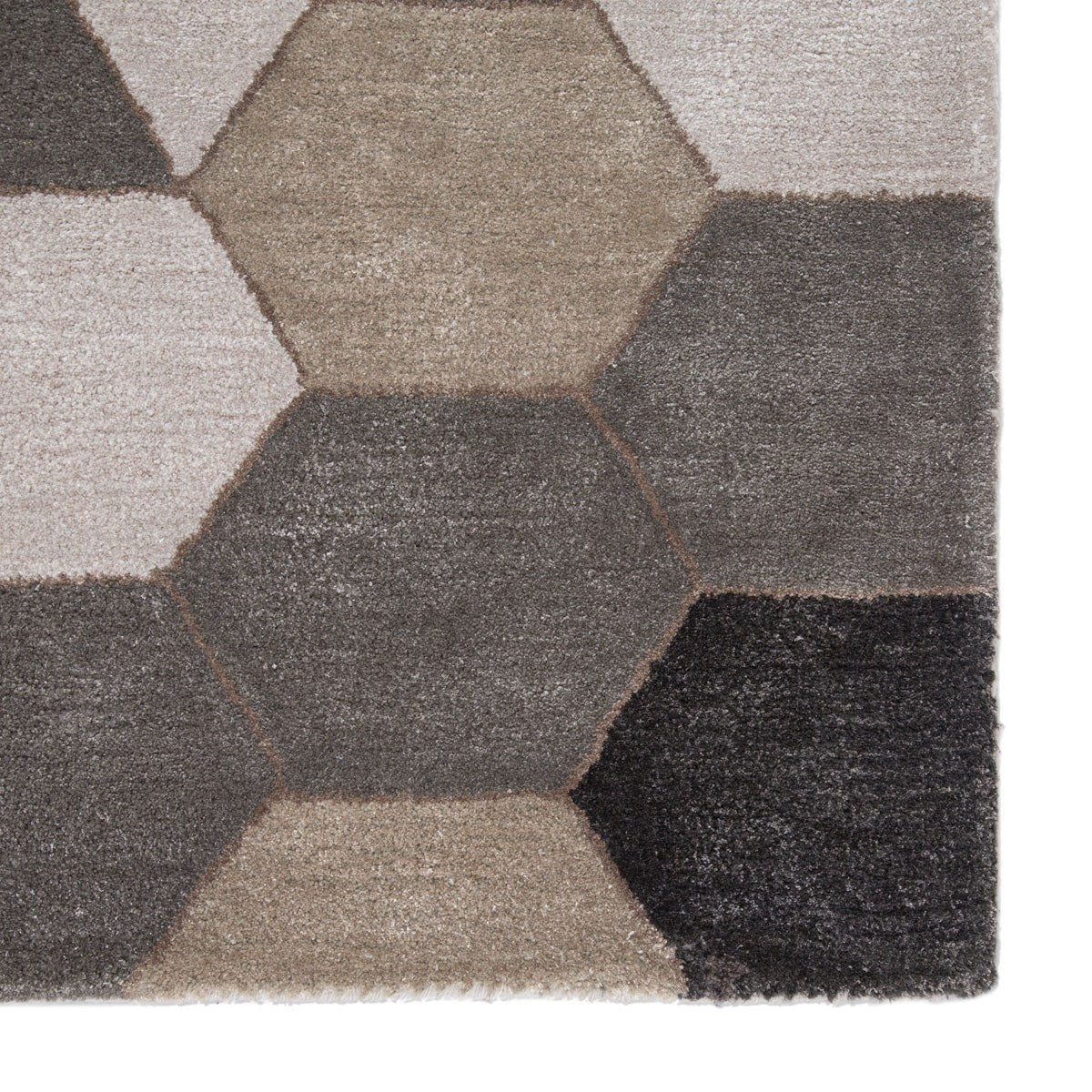Ptolemaios V Area Rug - 9' X 13' - Light Grey/Orange