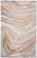 Ptolemaios II Area Rug - 8' X 11' - Copper/Grey