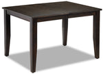 Holland Extendable Dining Table - Dark Oak with Wire-Brushed Finish