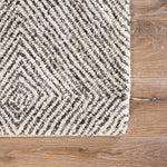 Platonas Area Rug - 8' X 11' - White/Dark Grey