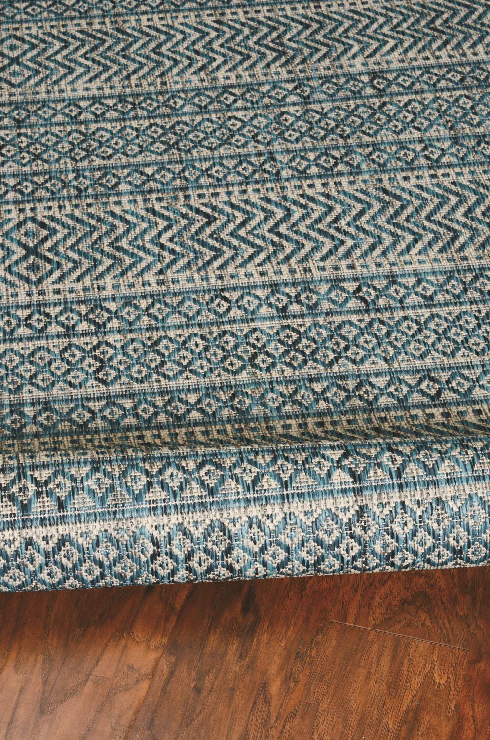 Parma II 7'10" x 10'10" - Teal Area Rug