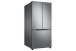 Samsung 33-inch French door refrigerator shown from a left-side angled perspective