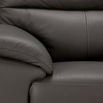 Toscana Leather Sofa - Dark Grey