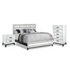 Fog 5-Piece Queen Bedroom Package - White, Black