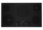 KitchenAid Black 36" Electric Cooktop with 5 Elements and Touch-Activated Controls - KCES956KBL