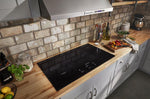KitchenAid Black 36" Electric Cooktop with 5 Elements and Touch-Activated Controls - KCES956KBL