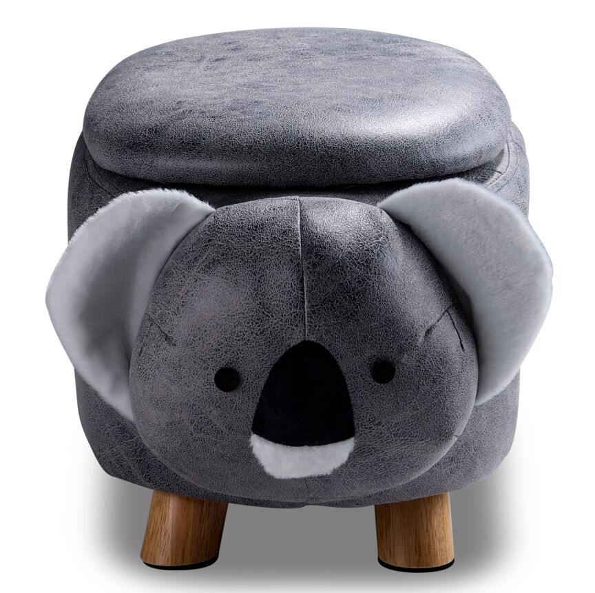 Koala Storage Ottoman - Grey