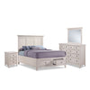 San Mateo 6-Piece Full Storage Bedroom Package - Antique White