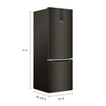 Whirlpool 26" 12.9 Cu. Ft. Black Stainless Steel Counter-Depth Bottom-Freezer Refrigerator - WRB543CMJV