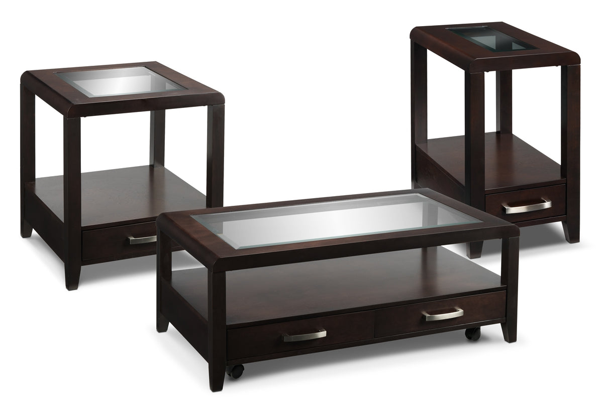 Avery 3-Piece Table Set - Espresso