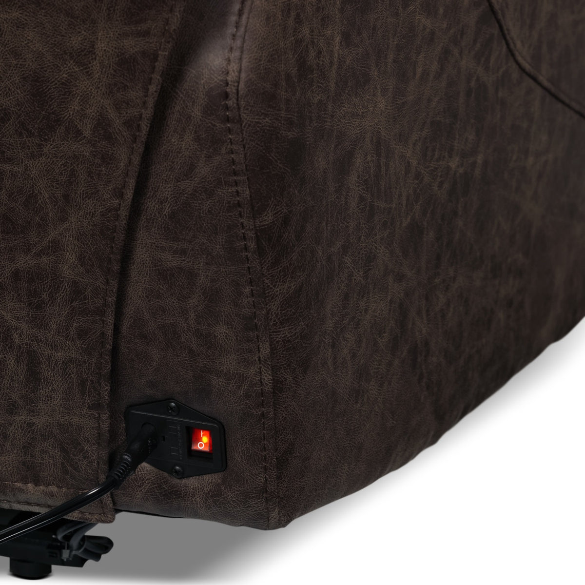Rebel Power Reclining Loveseat with Console - Brown