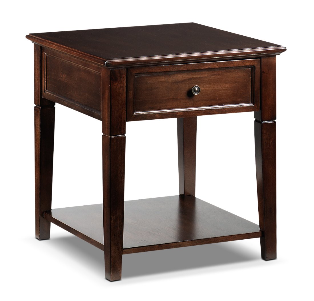 Coventry 22" End Table - Walnut