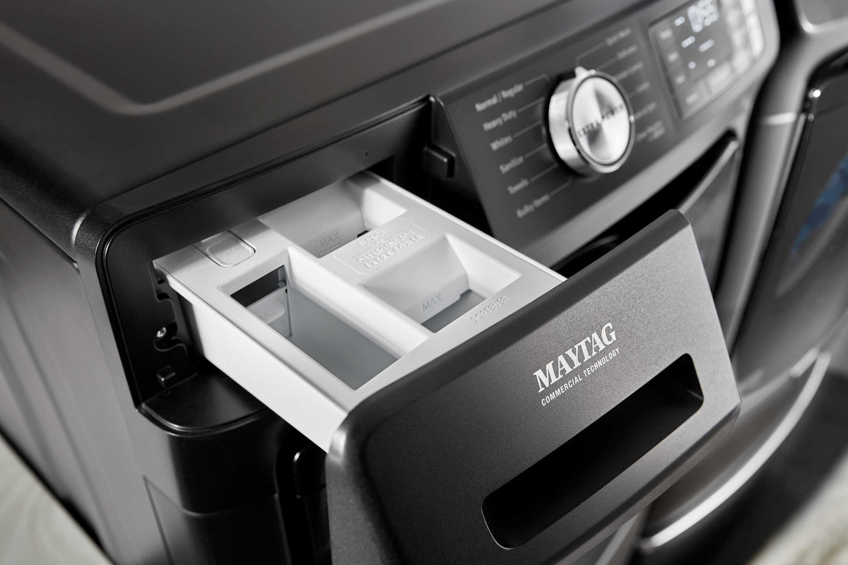 Maytag Volcano Black Front Load Washer with Extra Power and 16-Hr Fresh Hold® (5.5 cu. ft.) - MHW6630MBK