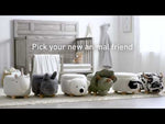 Elephant Storage Ottoman - Grey