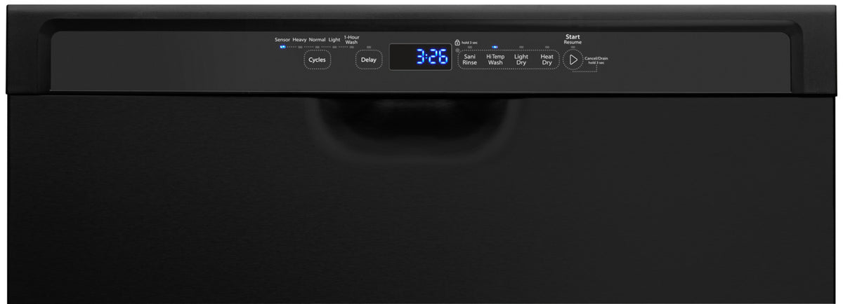Whirlpool Black 24" Dishwasher - WDF560SAFB