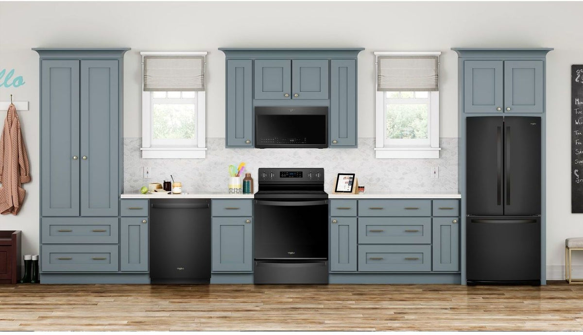 Whirlpool 29.5" 20 Cu. Ft. Black French Door Refrigerator - WRF560SMHB