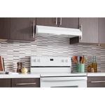 Whirlpool White 30" 270 CFM Range Hood with Dishwasher-Safe Grease Filter - WVU17UC0JW