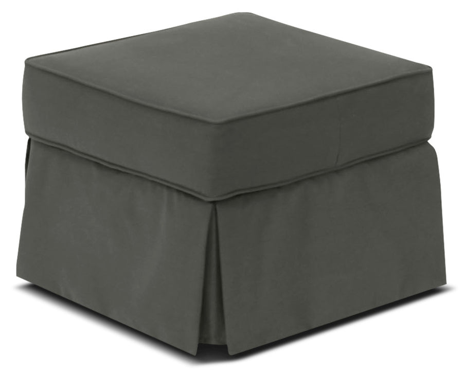 Tasya Ottoman - Dark Grey